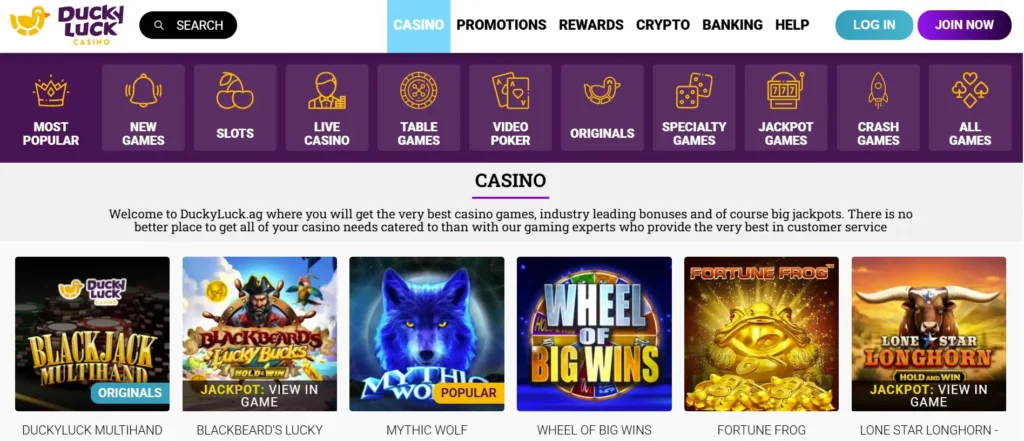 DuckyLuck Casino USA: Slots, Casino Games and Bonus Offers