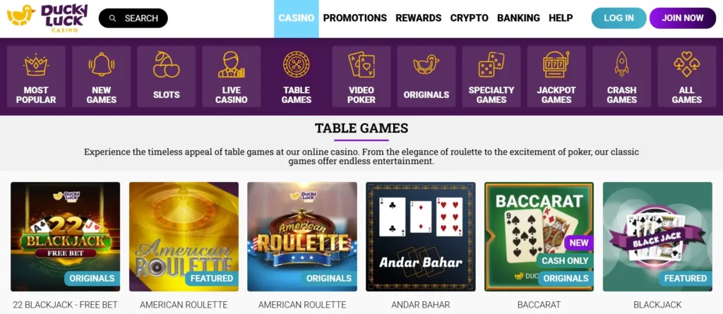 Table Games Like Blackjack and Roulette